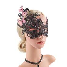 Mặt nạ hóa trang ren Halloween thập niên 1920 dành cho phụ nữ dự tiệc hóa trang Mardi Gras buổi tối dạ hội - Nhiều màu - Xem 10