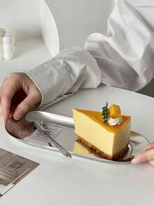 1 pieza Bandeja rectangular de metal para servir, plato de hospitalidad para hornear, exhibición de postres, té de la tarde, almacenamiento de cocina, uso en cafetería y reuniones