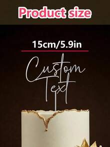 个性化木制蛋糕装饰定制乡村婚礼蛋糕装饰，个性化派对装饰，适合生日、周年纪念、订婚先生/女士。这款蛋糕装饰采用简约而优雅的风格，可与任何蛋糕完美搭配，增强其美感，同时将焦点集中在您的特殊时刻。 - H-木質蛋糕禮帽 - 查看 3