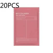 1/3/5/10片装胶原蛋白睡眠面膜，面部护理，保湿，提亮肤色，面膜，晒后修复，减少皱纹，护肤，焕发光彩，减少皱纹，提升弹性和光泽！适合所有肤质。