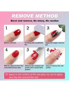 Nail Polish Remover , 3 Min Quickly Remover Nail Polish, No Harm To Skin, No Irritating Odor, No Need For Foil, Soaking Or Wrapping, No Acetone - Nhiều màu - Xem 8