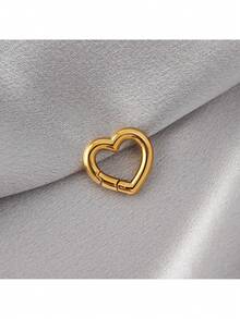 قطعة واحدة من أقراط الأذن المصنوعة من الفولاذ المقاوم للصدأ بشكل قلب بقياس 3-5 مم 2 جرام، مناسبة لتوسيع ثقوب الأذن والمقاسات، إكسسوارات جسم مثقوبة عصرية. قد تكون هناك اختلافات طفيفة في اللون، يرجى الرجوع إلى المنتج المستلم الفعلي للدقة