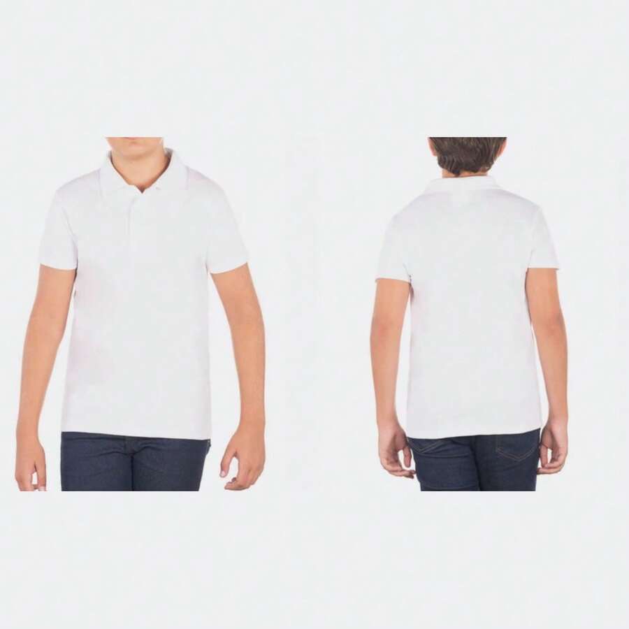 Young Boys Polo Shirts - 白色 - 查看 1