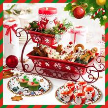 16pcs 9-Inch Christmas Theme Party Paper Plates, Cups, Napkins, Tableware. Christmas Party Decorations For Indoor And Outdoor, Christmas Holiday Party Decor, Paper Material