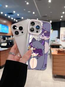 Funda para móvil , diseñada con un adorable gato morado y accesorios de caramelo, compatible con iPhone 17, iPhone 16, iPhone 16 Pro Max, iPhone 15, iPhone 15 Pro Max, iPhone 14, iPhone 13, iPhone 12 y iPhone 11 Pro. Fabricada en TPU, ofrece protección a prueba de golpes. Perfecta para familiares, amigos, niños, cumpleaños, primavera, vacaciones, novios, novias y San Valentín.