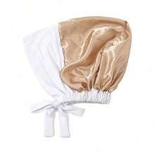 1 Stück Damen einfarbiges Stirnband mit Bindeband und elastischem Kordelzug mit Futter