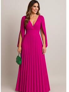 Women Dresses - Rose Red - View 1