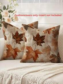 1/2/4 szt. poszewki na poduszki z motywem jesiennym, jesienne liście, stare marzenie: poduszka w kolorze vintage, skrywająca jesienne historie, odpowiednia do dekoracji nocnej, hoteli, pensjonatów, sof, poszewek na poduszki, miękkich poduszek, balkonów ogrodowych