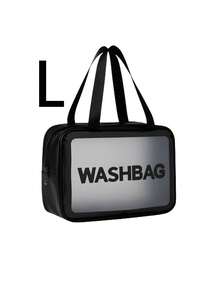 Letter Print Travel Waterproof Toiletry Bag, Cosmetic Organizer Bag For Women, School/Dorm Supplies, Cruise/Beach Essentials, Summer Holiday Must-Haves, Back To School Accessories - Multicolor - View 17