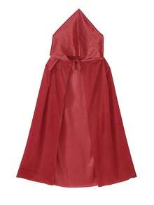 1pc/Festive Rave Party Hooded Velvet Cape Cape Performance Cosplay Costume Props,Halloween - Multicolor - View 14