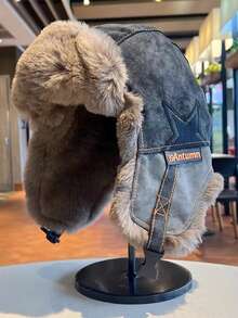 冬季男士飞行员捕手帽：毛绒衬里，防寒保暖