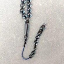 1 件 45 颗 10 毫米穆斯林祈祷珠手链，新款圆形珠子吊坠，经典款（黑色蓝色或棕色黑色可选），适合男女日常或节日佩戴 - 彩色 - 查看 9