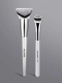 MAANGE 1pc/2pcs/3pcs/4pcs Triangle Brush, Protable Smudge Cosmetic Brush Makeup Brush With Foundation Brush Blush Brush Loose Powder Brush Contour Brush Highlighter Brush Makeup Tools Gift For Women & Girl Travel Makeup Brush 