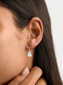 1 Pair Halloween Ghost Design Earrings, Low Allergy Women's Halloween Matching Earrings, Suitable For Women, Can Be Given As Gifts To Friends