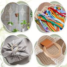 20 件天然木环,用于工艺品、DIY 花边环、无漆木环、吊坠连接器 55 毫米/2.2 英寸 - 卡其色 - 查看 5