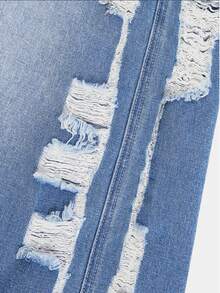 Vintage Blue Loose Casual Wide Leg Jeans For Women, New Loose Straight Leg Jeans With Side Ripped Pockets, Suitable For Casual, Travel, Festivals, Celebrations, Denim Outfits, Denim Pants, Outings, Women's Jeans