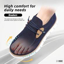 Mens Casual Loafers Shoes Slip On Fashion Walking Dress Sneakers Business Oxfords Work Lightweight Soft Sole Zapatos-20256688 - 深藍色 - 查看 10