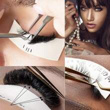 110 piezas de cinta de espuma médica precortada, almohadillas para extensiones de pestañas, herramientas de maquillaje de belleza, sin tejido, hipoalergénicas, impermeables, sin látex