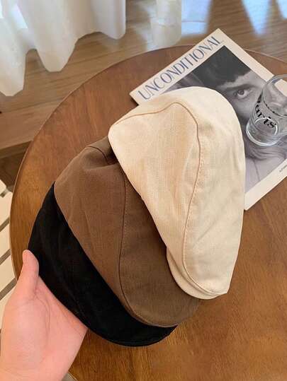1pc French Beret, Vintage Craftsmanship, Lightweight And Comfortable, Suitable For Vacation, Outing, Travel, Street Photography, Creating A Relaxed Parisian Style