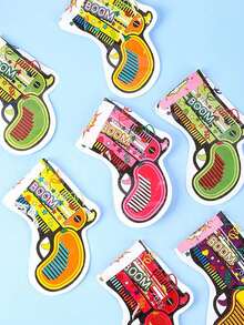 10/15/20Pcs Vibrant Confetti Cannons - Colorful PET Plastic Party Decorations With Star Heart & Boom! Designs For Weddings Birthdays Christmas New Year Halloween - Carnival Party Supplies & Favors Party Decorations Supplies Celebration Essentials Playful Graphics Best - Multiple Specifications and Colors - View 4