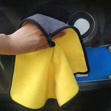 Car Absorbent Coral Fleece Rag Microfiber Towel Oversized Pet Thickened Towel Daily Necessities