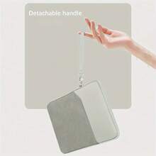 1 bolsa organizadora de tableta de gran capacidad con cremallera, de material de nailon gris , adecuada para protección y almacenamiento de tabletas de 8 pulgadas/10 pulgadas, bolsa para iPad de 7.9/8 pulgadas, bolsa interior para laptop de 10.8/11 pulgadas