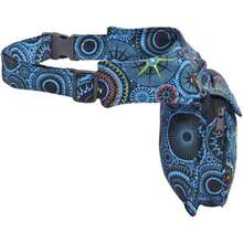 Rionera cruzada para mujer, lona de algodn, bohemio, hippie, festival, colorido, cinturn para mujer, Black - Turq, Una talla, Rionera, rionera, rionera - inicial - Ver 4