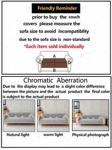 1pc Autumn/Winter Plush Thickened Warm Sofa Cushion Cover, Modern Minimalist Non-Slip Sofa Seat Pad, Dust-Proof And Washable Sofa Slipcover, Light Gray Fresh And Soft, Color-Fast And Shed-Resistant, Pet-Friendly Protective Cover, Adjustable For Corner Sofa, Suitable For Bedroom, Office, Living Room Combination Furniture, L-Shaped Sofa And 1/2/3/4-Seat Sofa