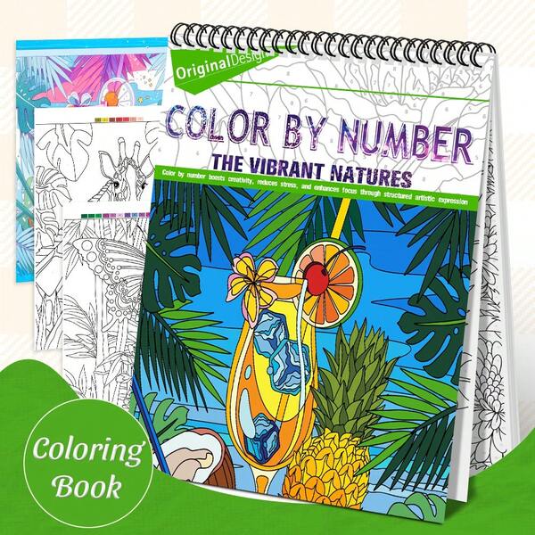Kolorowanka cyfrowa z numerami – 20 stron z motywami świątecznymi i przyrodniczymi do relaksu | Idealna kreatywna zabawa dla początkujących, nastolatków, mężczyzn i kobiet | Oprawa spiralna A4, twarda oprawa, druk jednostronny, dla uważnej zabawy – idealny prezent na urodziny, Halloween, Święto Dziękczynienia i Boże Narodzenie