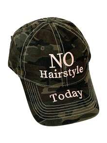 1pc Back To School Brand New Niche Vintage Distressed Embroidery Camouflage Snapback Cap, Women Street Chic Soft Top Baseball Hat