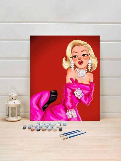 DIY Paint By Numbers For Adults - Beauty Art Kit, 16x20 Inch Acrylic Painting Set With Brushes And Paints, Frameless Wall Decor Craft, Ideal Gift For Birthdays, Father'S Day, Christmas, Mother'S Day