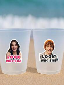 96 Customized Person/Pet Photo Stickers | Personalized Sticker Gifts | People, Dogs, Cats, Etc. | Personalized Facial Stickers | Die Cut Vinyl Waterproof | Free Shipping - White Sticker 1 - View 7