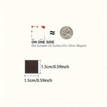 自粘磁性方块 - 柔韧橡胶磁铁，适用于DIY手工、婚礼、派对、照片和海报展示 - 适用于各种庆祝活动和节日的多功能工艺工具