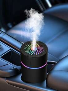 Odświeżacz powietrza i nawilżacz powietrza do samochodu, miniaturowy dyfuzor olejków eterycznych USB, inteligentny dyfuzor zapachów do samochodu, odpowiedni do różnych modeli samochodów, 7-kolorowe światła zmieniające się w zależności od koloru, do zastosowania w samochodzie, domu, podróży, sypialni, biurze.