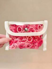 300pcs/Set Colorful Small Hair Ties, Cute Candy-Colored Scrunchies, Various Vibrant Candy Colors, Easily Matched With Different Hairstyles And Outfits, Suitable For Girls And Women, Great For Daily Hairstyles Or As Cute Little Gifts, Wide Appeal ,Ponytail Holders ,Hair Elastics ,Hair Rubber Bands ,Hair Rope