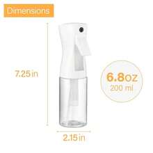 2 Pack Continuous Spray Bottles - Ultra Fine Mist Sprayer Spray Bottle Hair Spray Bottle Hair Spray Bottles Hairstyling, Cleaning, Salons - 2pk 6.8 OZ 200 ML