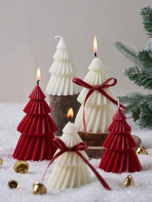 1 pieza Molde de silicona en forma de árbol de Navidad para velas, decoración del hogar, decoración de habitación, decoración de boda, decoración de mesa, velas aromáticas hechas a mano, molde de árbol de pino, molde de jabón, molde de resina epoxi, molde de yeso, regalo para mujer, regalo de Navidad, mejor regalo para amigos, regalo DIY