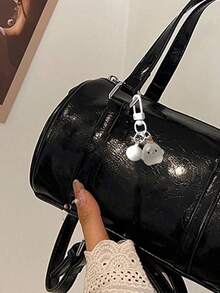 1pc Glow-In-The-Dark Keychain - Cute Chick With, Durable Resin, Cute Birthday Or Valentine's Gift For, Women, Backpack, Purse, Car Keys Charm - Durable Everyday & Party Accessory, Cute Keychain Accessories, Bag Decoration, Playful Design,