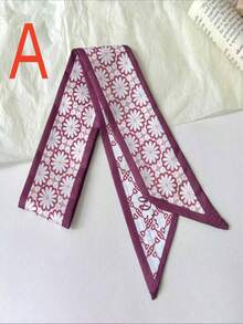 1 Stück Damen Blumen Seidentuch, neuer chinesischer Stil Muster Haarband, lässig elegant für den Alltag, vielseitiges Geschenkzubehör für Frauen (die einheitliche Farbcodierung ist zufällig), Winterhaarband Frauen Bandanas