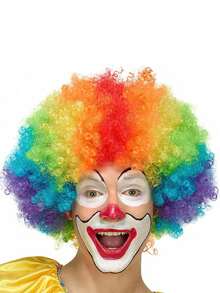 1pc Colorful Clown Wig, Suitable For Various Parties And Cosplay - Color - View 5