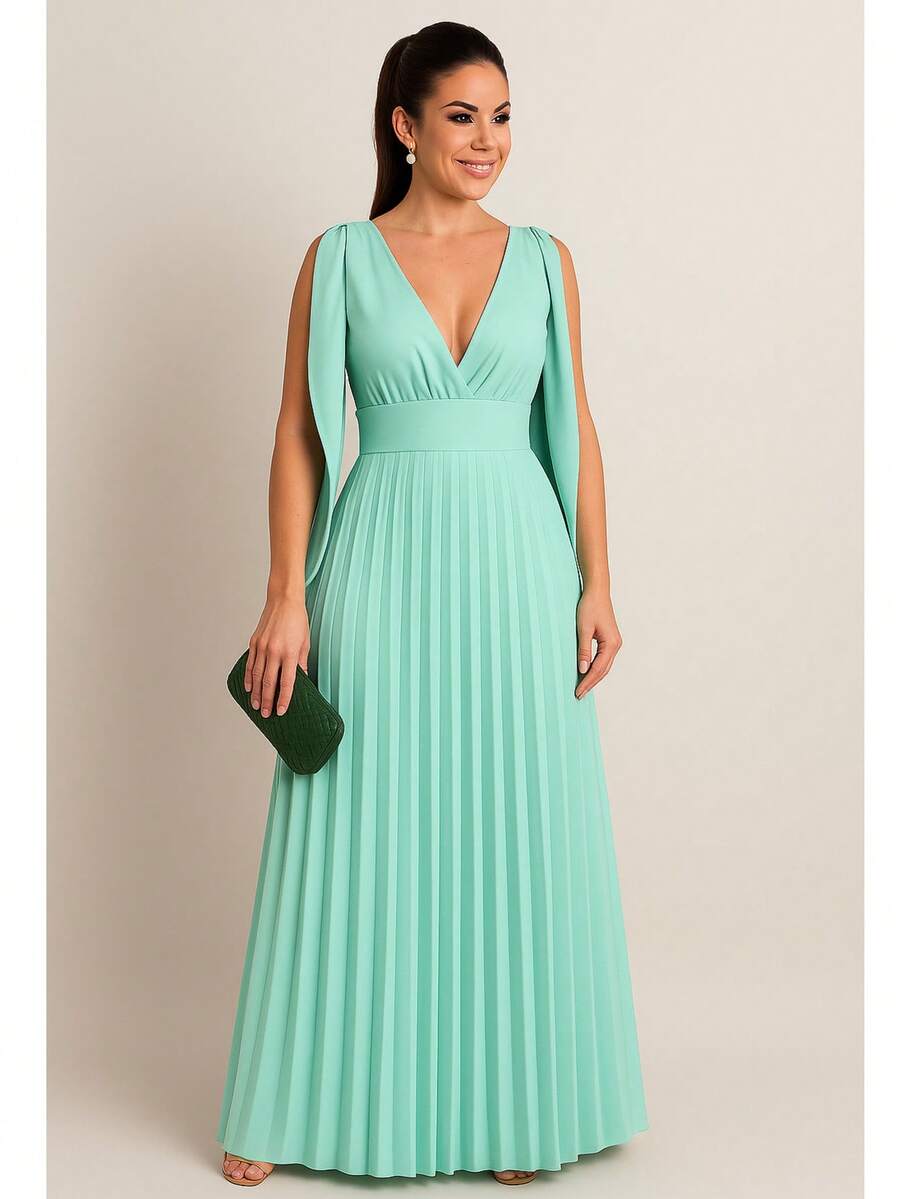 Women Dresses - Green - View 1