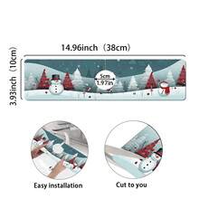 1 buc Crăciun fericit, model de pădure de Crăciun, robinet de noroi cu diatomee antiderapante, tampon de drenaj rezistent la pete și lavabil, tampon de drenaj pentru bucătărie, potrivit pentru toate tipurile de robinete din baie și bucătărie.