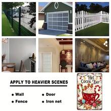 Panneau métallique charmant pour le bar à chocolat chaud - Décoration de Noël humoristique pour la maison, le patio, la véranda et plus - Œuvre murale en fer durable (30,23 cm x 20,07 cm) - Idée de cadeau parfaite, rue, club, ferme, jardin, décoration polyvalente