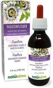 Naturalma Passionflower (Passiflora Incarnata) Herb With Flowers Alcohol-Free Tincture - 4 Fl Oz Liquid Extract In Drops - Herbal Supplement - Vegan - Tên hương vịA - Xem 1
