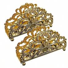 1个欧式立式纸巾架，金属复古餐桌餐巾夹，餐厅纸巾盒