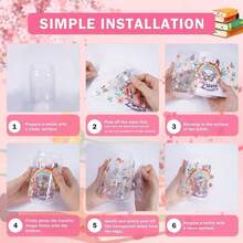 AFRITEE Transfer UV DTF Decals - 20 Sheets Vintage Birds UV DTF Cup Wraps For 16 Oz Glass Water Bottle, Cute Ladybug Bee Dragonfly Flowers Rub On Transfer Stickers For DIY Furniture Crafts Decals