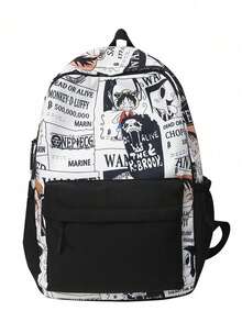 Street Printed Student Schoolbag Casual Junior High School Cool Boy Animation Backpack Large Capacity Backpack Without Pendants - Multicolor - View 10