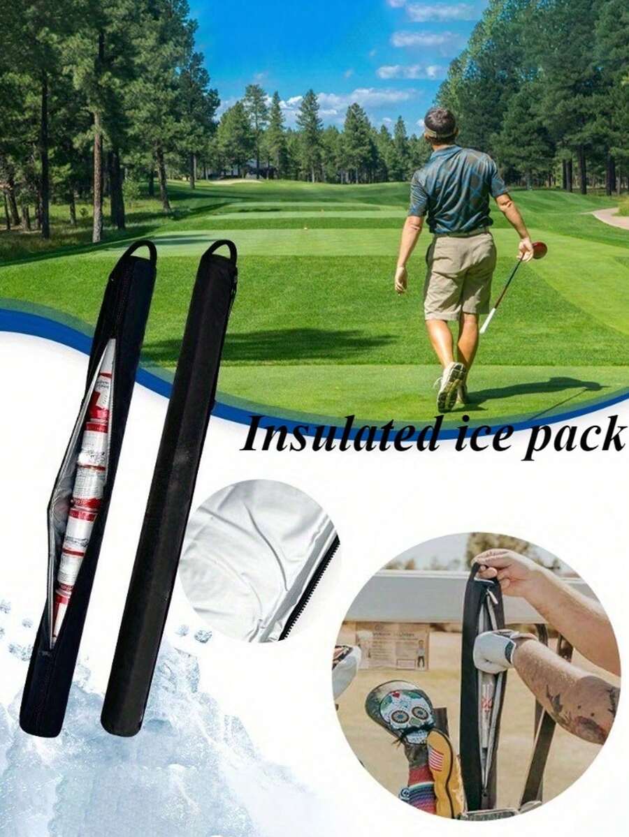 Túi giữ lạnh bóng golf 3-6 giờ, túi đá giữ nhiệt mềm, đựng được 7 lon, tiết kiệm không gian, thiết kế nhẹ, dễ mang theo, thích hợp cho bãi biển, du lịch, cắm trại, có dây đeo vai, giữ lạnh thực phẩm không tiếp xúc, túi giữ lạnh dung tích lớn, lưu trữ nhỏ gọn, chất liệu bền, tay nghề cao, túi đựng đồ uống, dành cho người chơi golf, người đam mê thể thao ngoài trời. - Nhiều màu - Xem 1