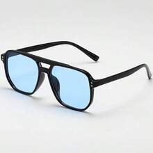 Multi-Color Retro Large Frame Fashion Versatile Daily Wear Sunglasses For Men
