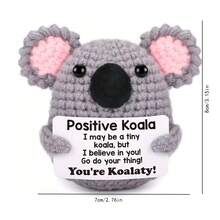 1pc Cute Hand-Woven Funny Crochet Hanging Decorative Doll Decorative Belt Card, Including Sun Dolls, Elephants, Kittens, Cows, Unicorns, Koalas, Pugs, Sloths, Ducklings, Bedrooms, Offices - Multicolor - View 4